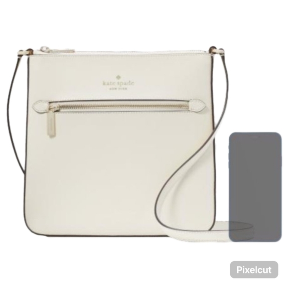 NWT Kate Spade Sadie Crossbody Bag Meringue Cream Leather Purse Current Season - Picture 5 of 11